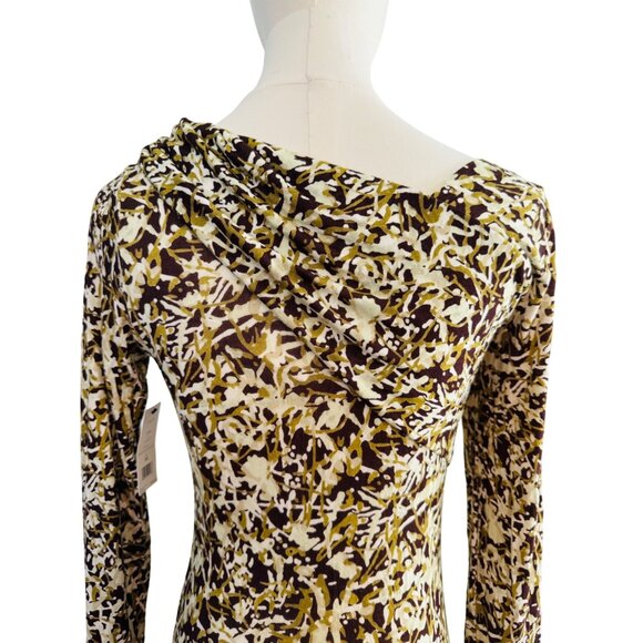 2/$30 NWT Soft Joie XS Cersei Asymmetric Abstract Chocolate Plum Multi Long Slee - Picture 6 of 15